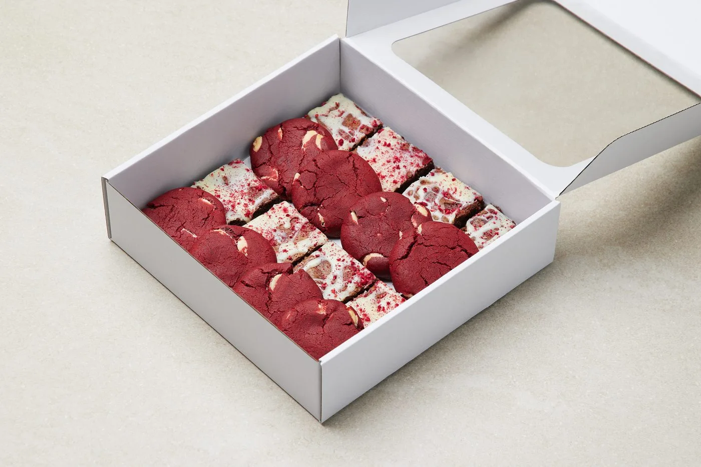 Box brownie a Red Velvet Cakes cookies